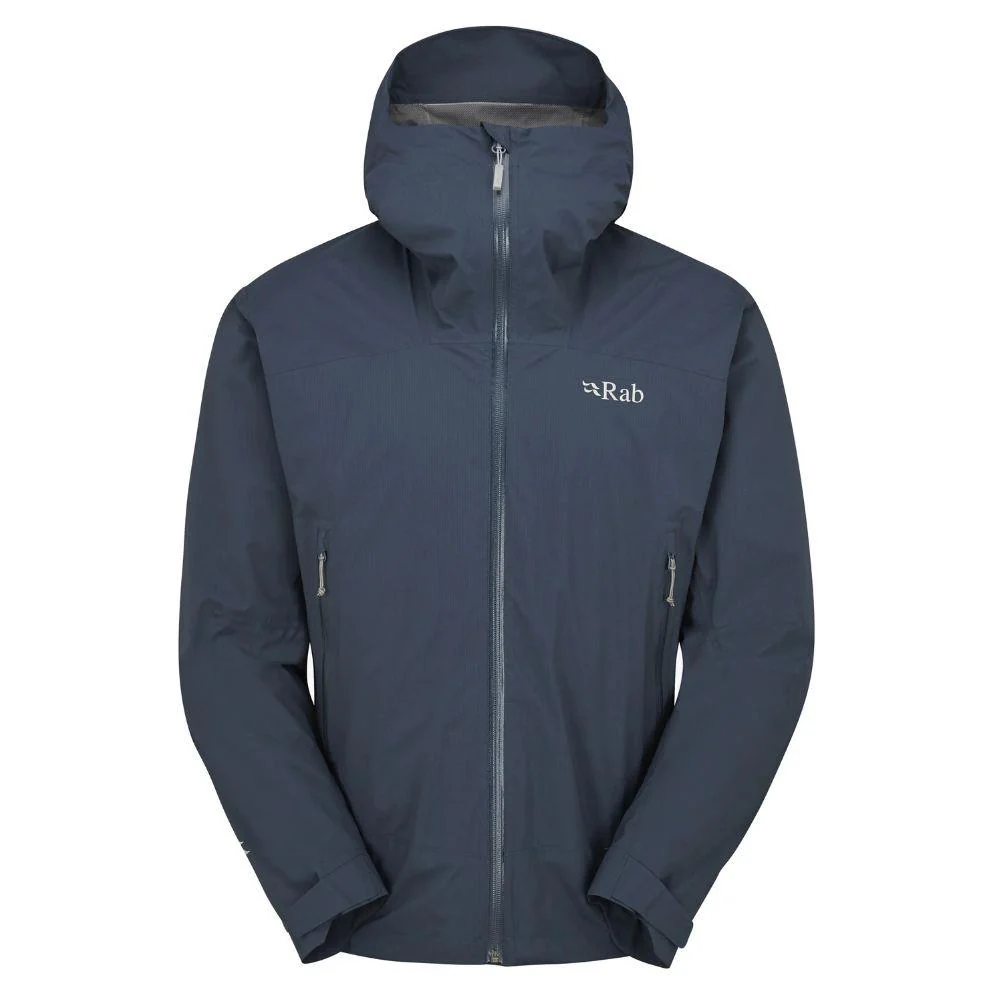 Rab Men's Downpour Light Waterproof Jacket (Tempest Blue)