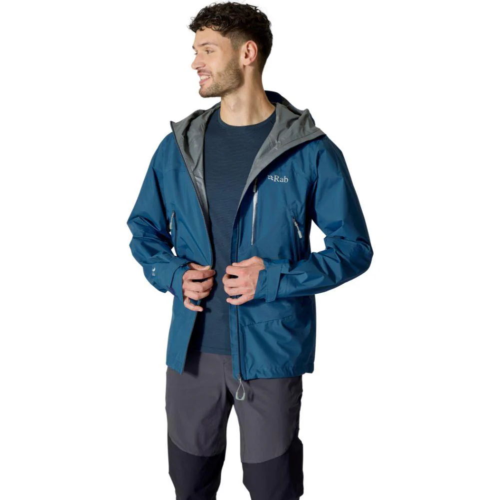 Rab Men's Downpour Mountain Waterproof Jacket (Tempest Blue) - Image 6
