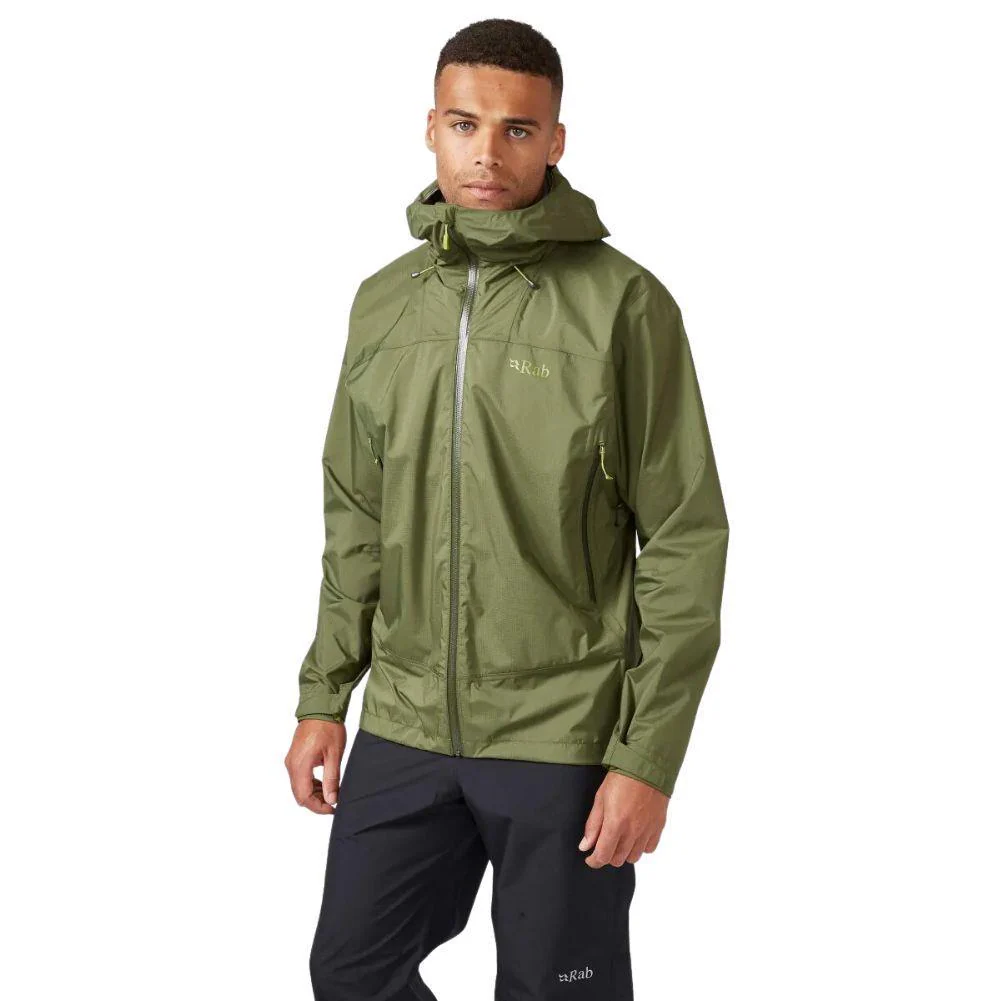 RAB Men's Downpour Plus 2.0 Waterproof Jacket (Bracken) - Image 4