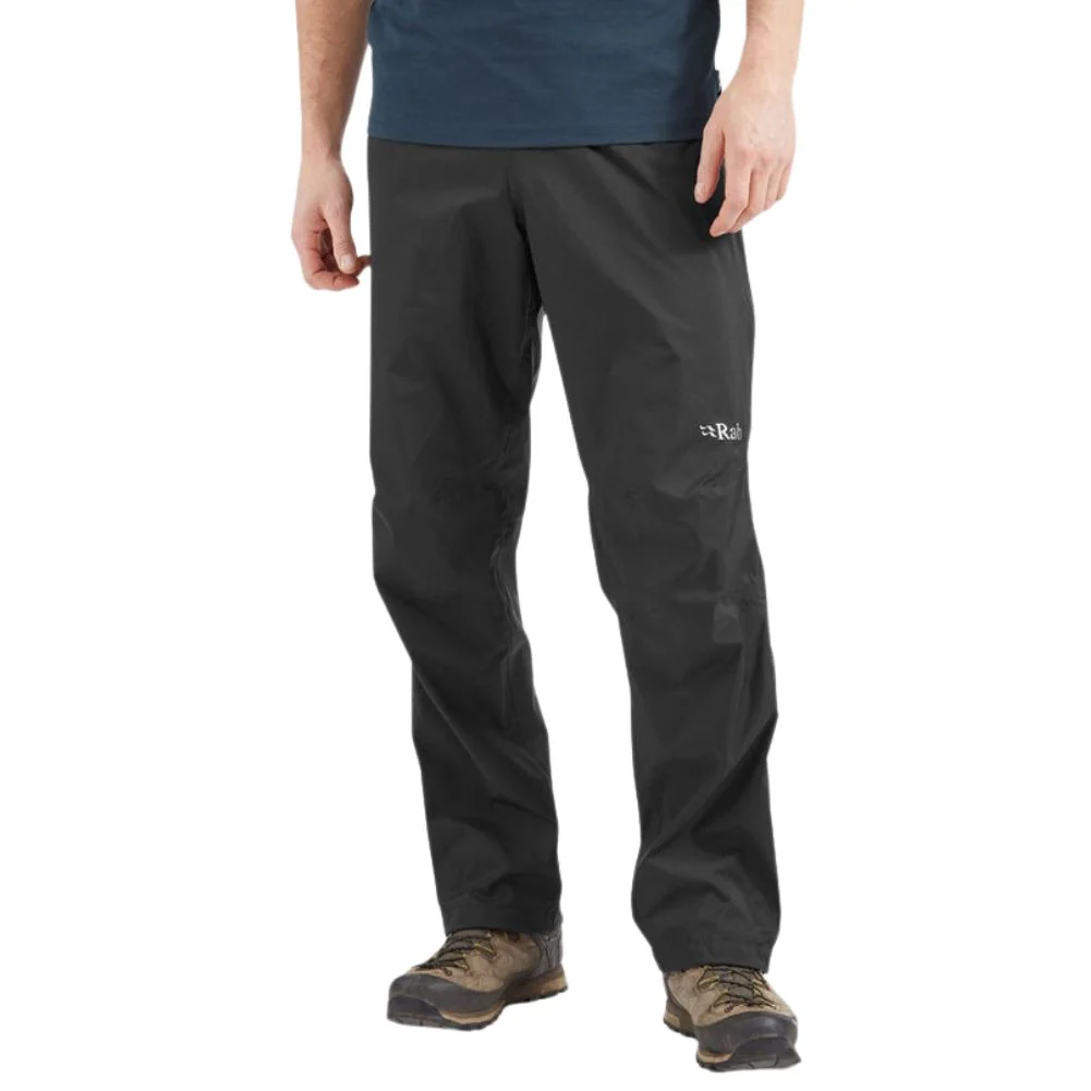 Rab Men's Downpour Plus 2.0 Waterproof Pants - Regular (Black) - Image 2