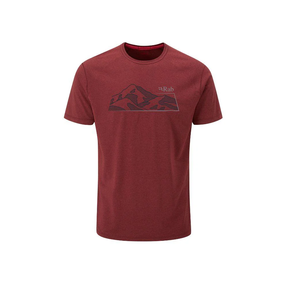 Rab Men's Mantle Mountain Tee (Oxblood Red)