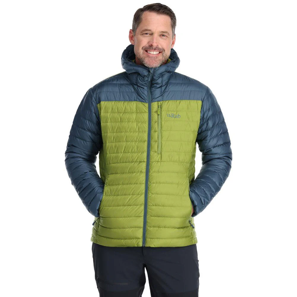 Rab Men's Microlight Alpine Down Jacket (Orion Blue/Aspen Green) - Image 3