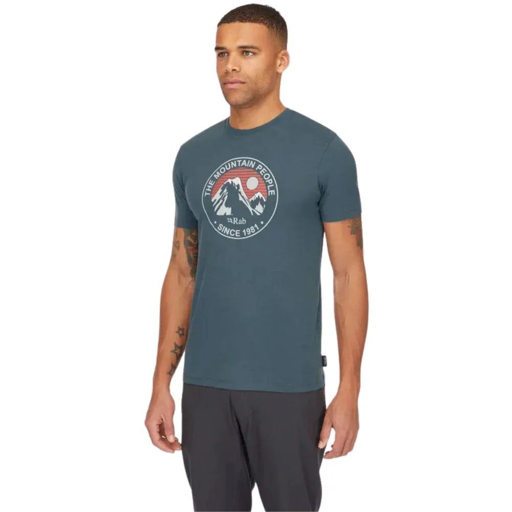 Rab Men's Stance Alpine Peak Tee (Orion Blue) - Image 6