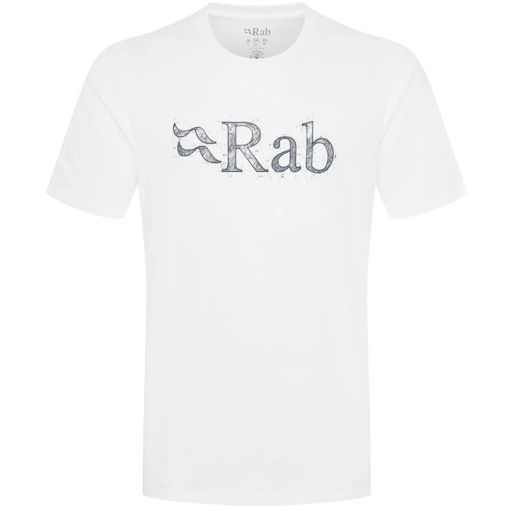 Rab Men's Stance Tech Sketch Tee (White)