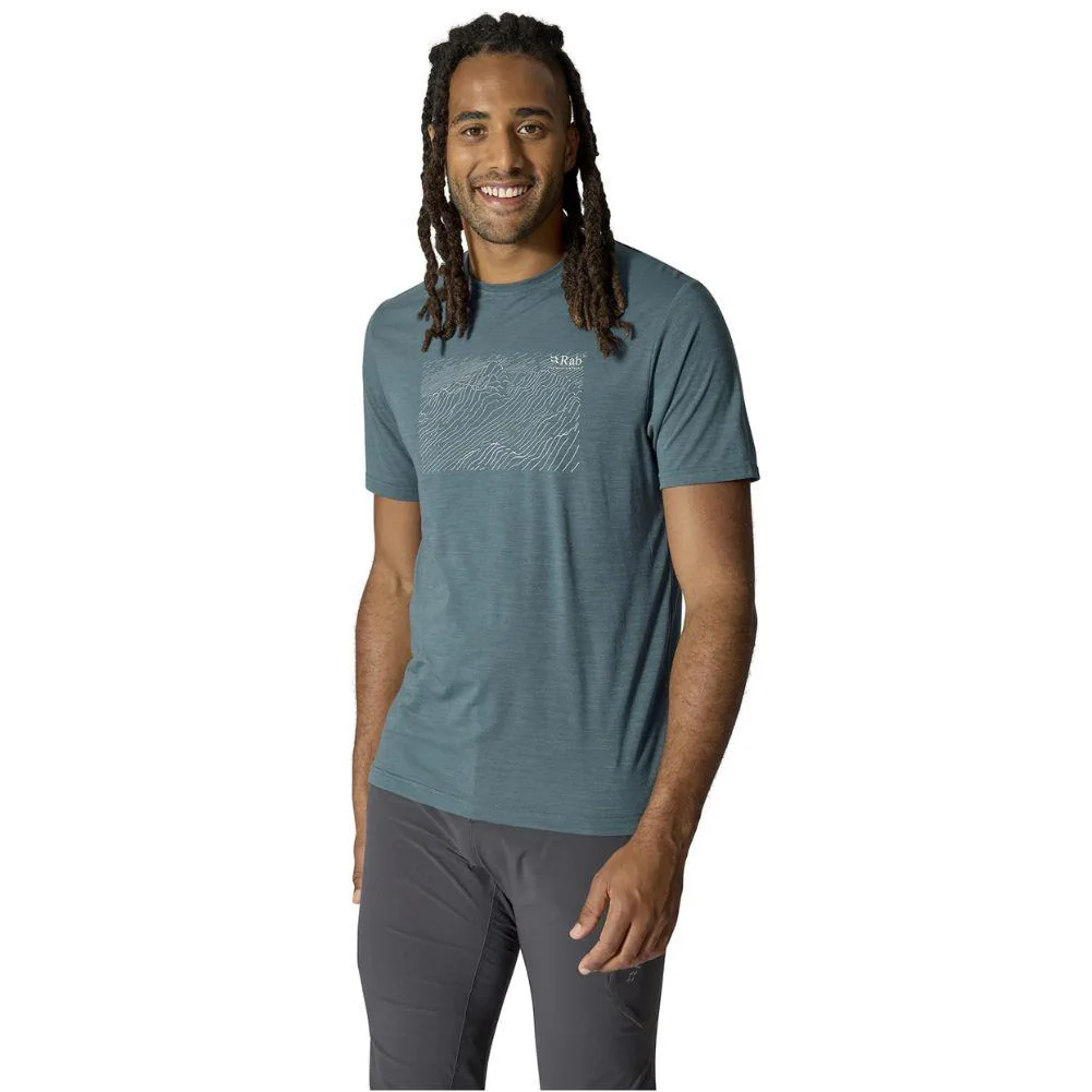 Rab Men's Syncrino Ridge Tee (Orion Blue) - Image 3