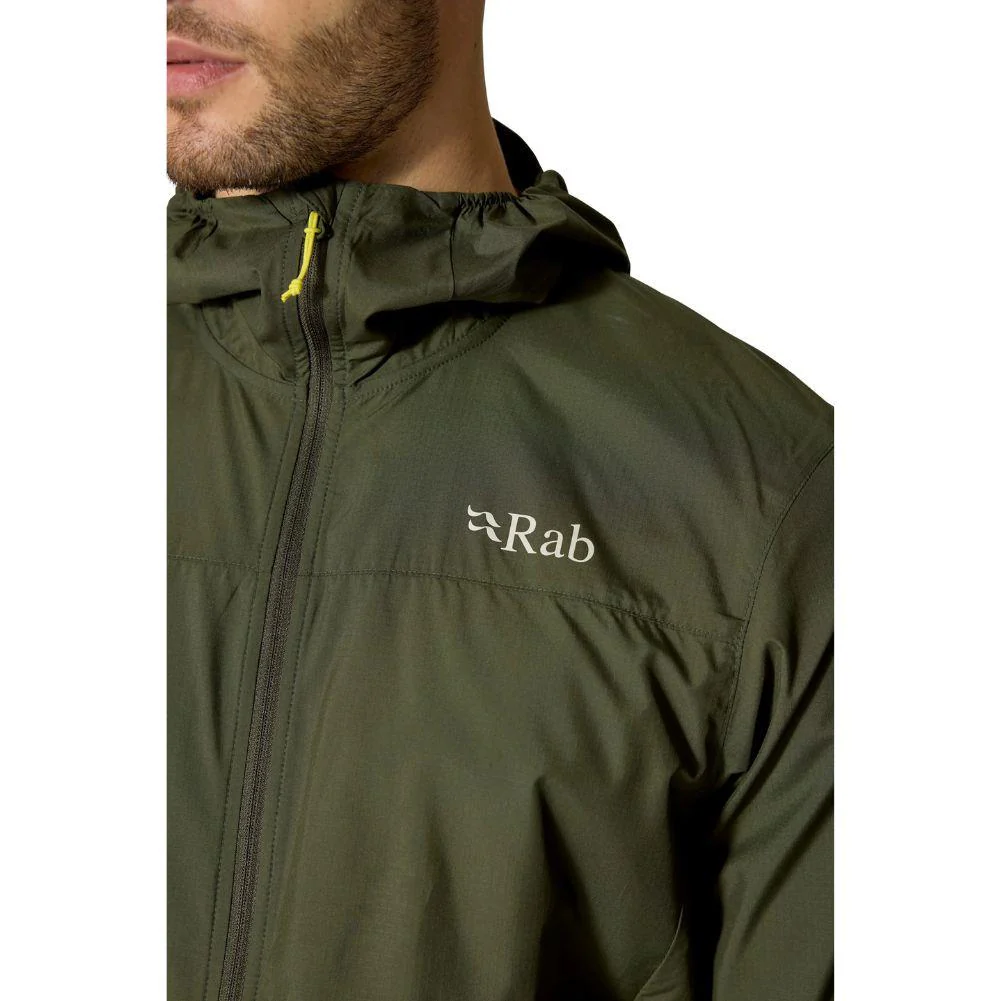 Rab Men's Windgather Hooded Jacket (Army) - Image 5
