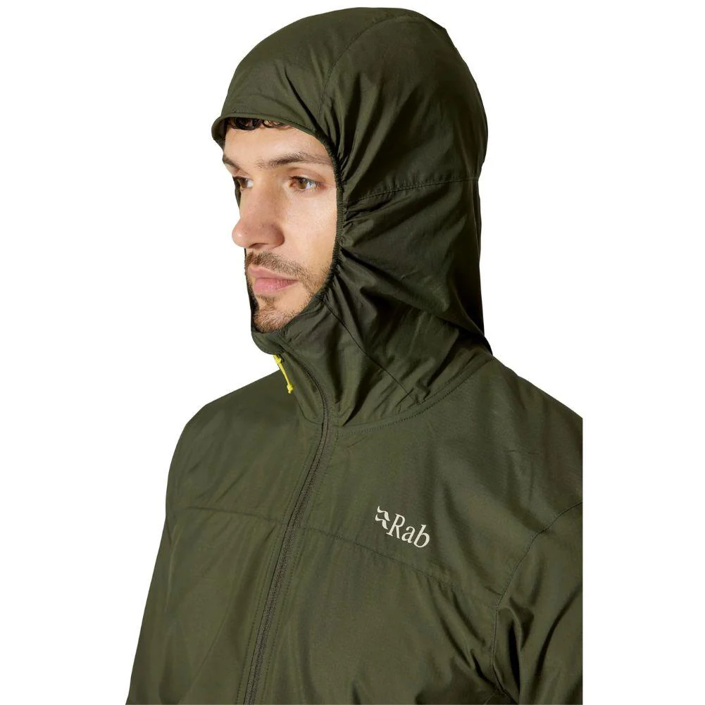 Rab Men's Windgather Hooded Jacket (Army) - Image 8