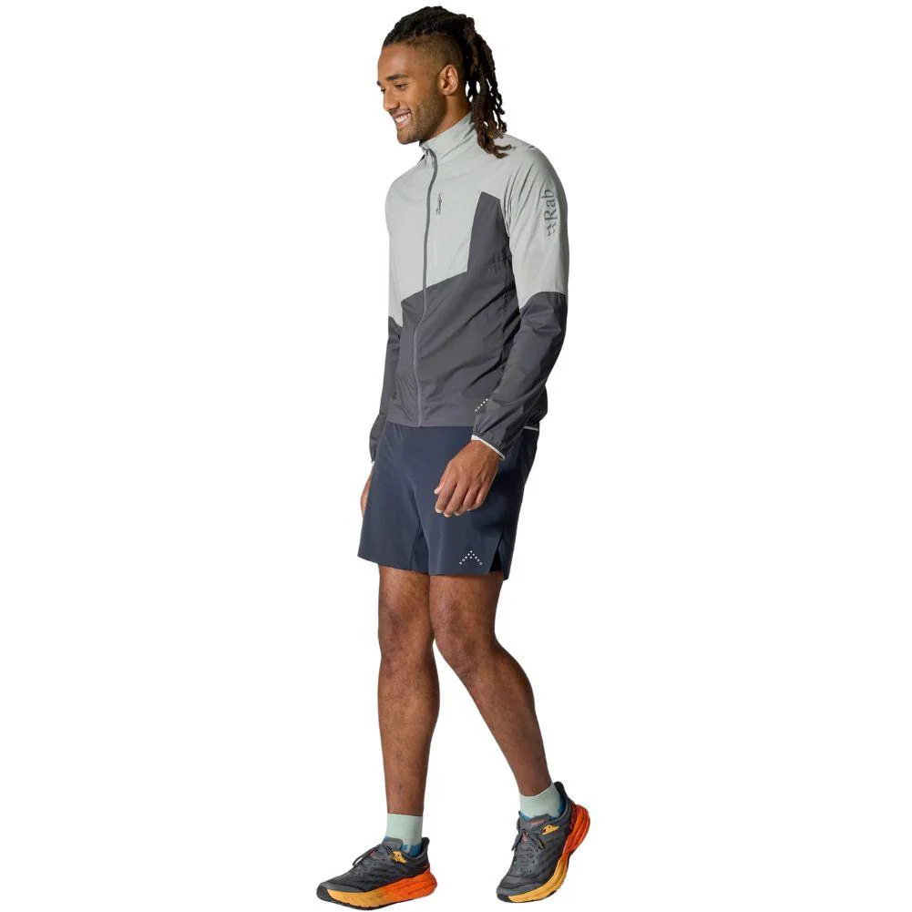 Rab Mens Windveil Jacket - XXL (Light Zinc/Graphene) - Image 4