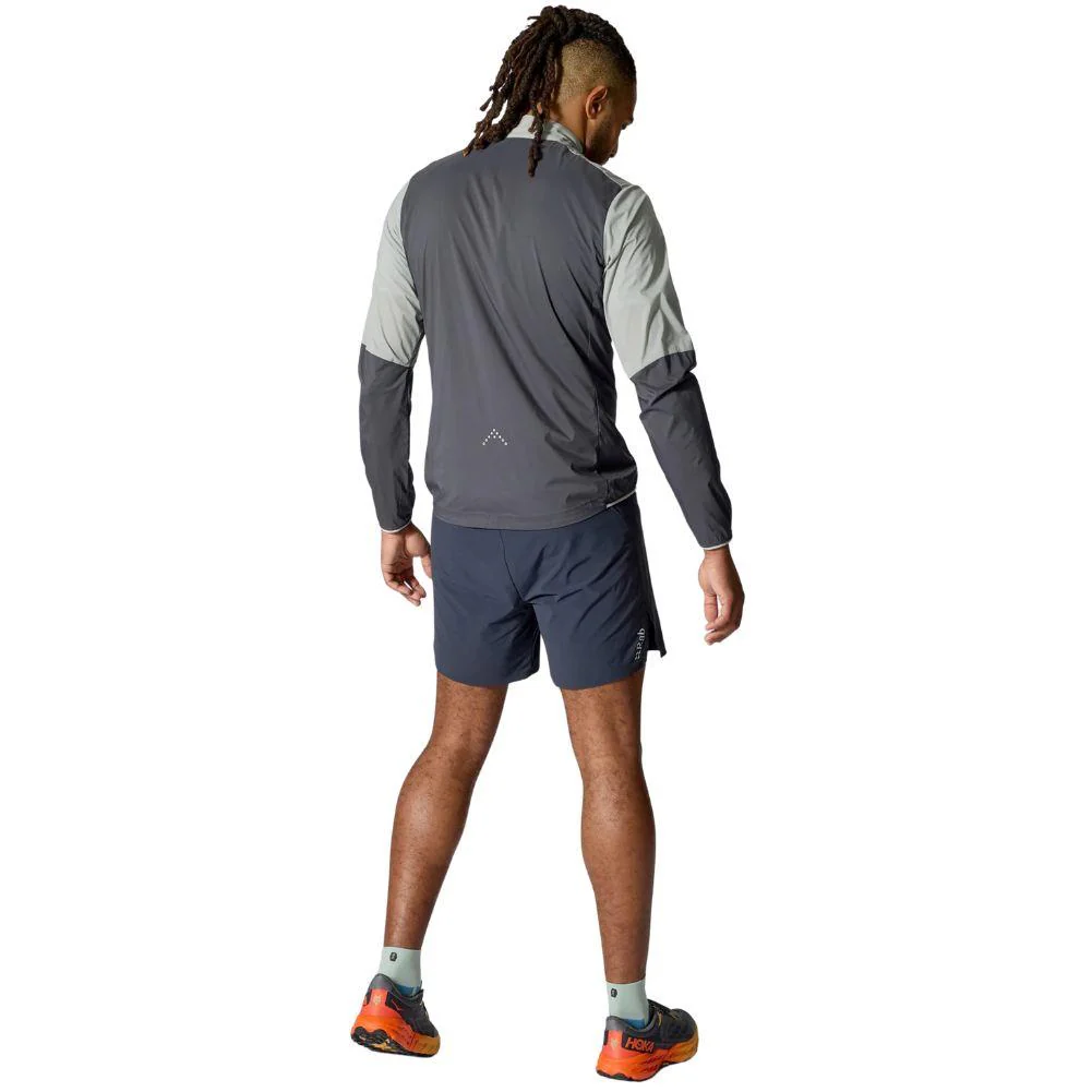Rab Mens Windveil Jacket - XXL (Light Zinc/Graphene) - Image 5