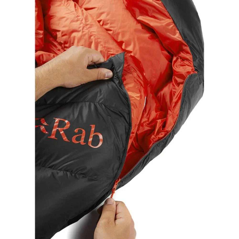 Rab Neutrino Pro 700 Left Zip Down Sleeping Bag (-15C) - Long (Granite) - Image 8
