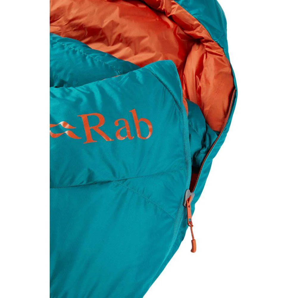Rab Women's Ascent 500 Left Zip Down Sleeping Bag (Marina Blue) - Image 5