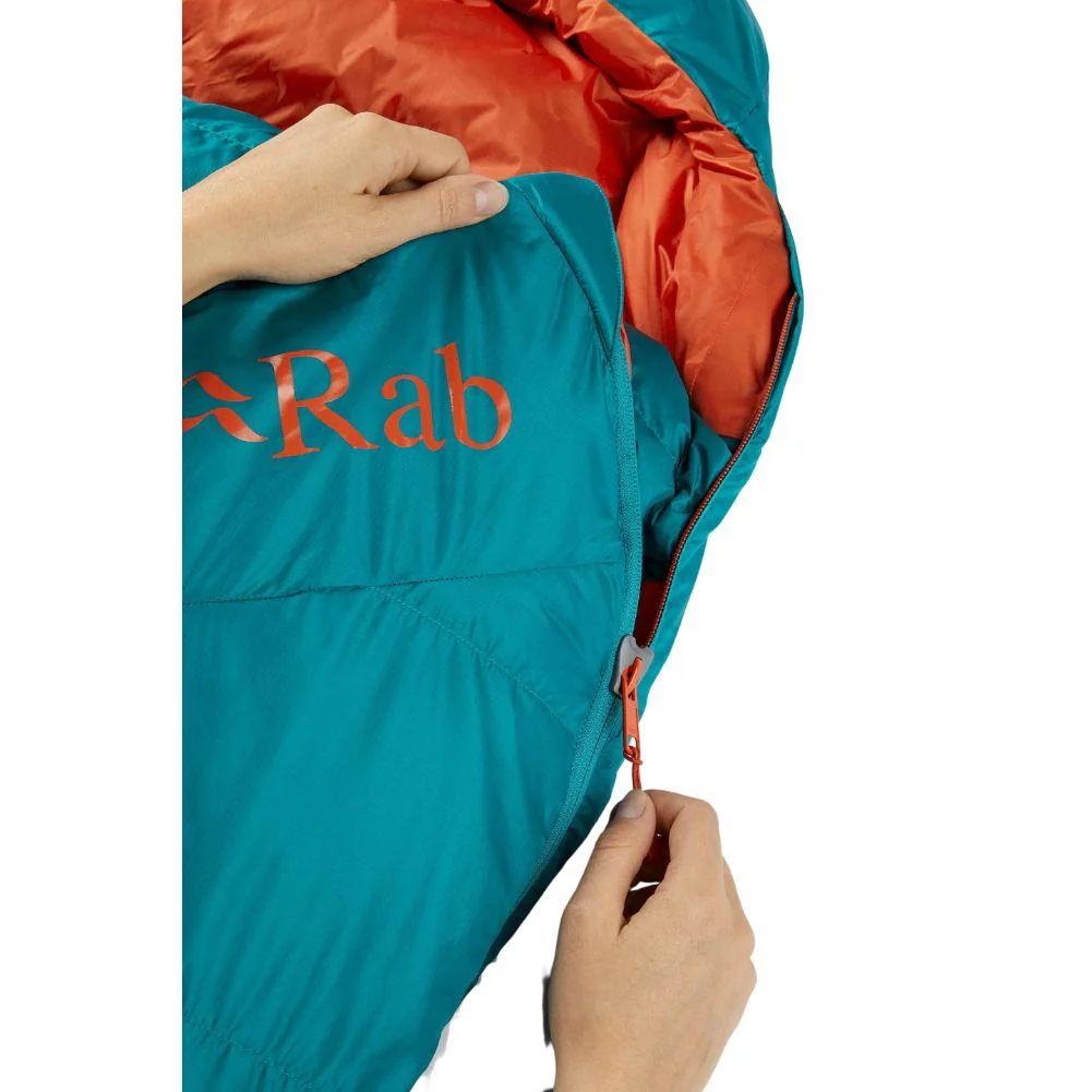 Rab Women's Ascent 500 Left Zip Down Sleeping Bag (Marina Blue) - Image 6