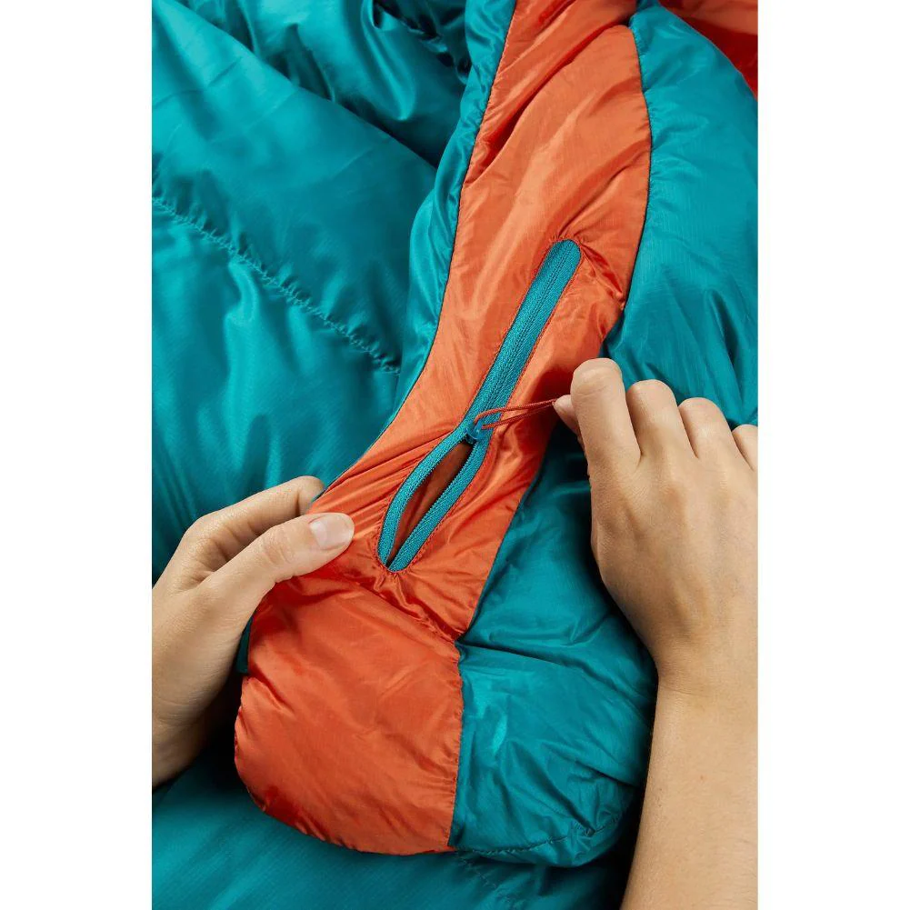 Rab Women's Ascent 500 Left Zip Down Sleeping Bag (Marina Blue) - Image 7