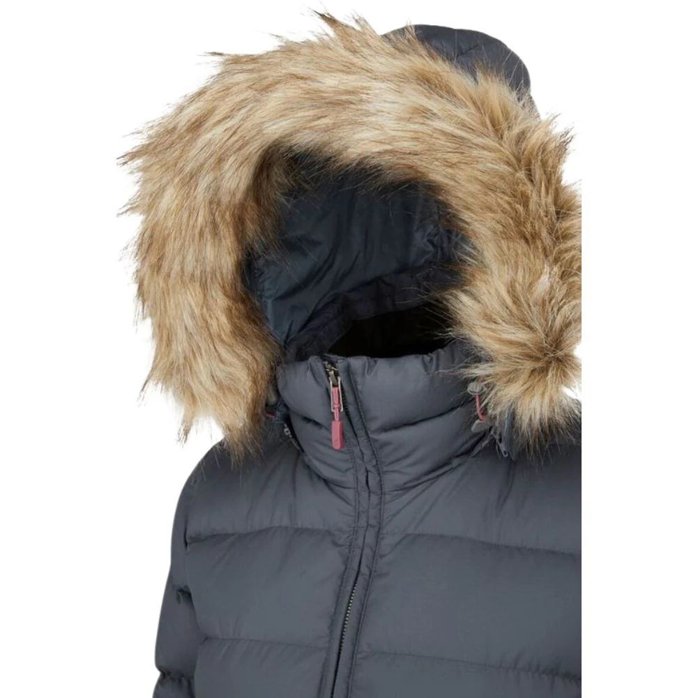 Rab Women's Deep Cover Recycled Down Parka (Steel) - Image 8