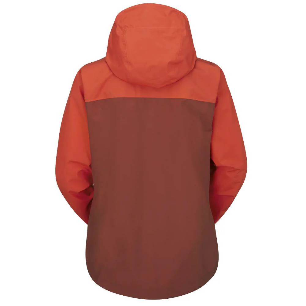 Rab Womens Downpour Eco Waterproof Jacket (Red Grapefruit/Tuscan Red) - Image 2