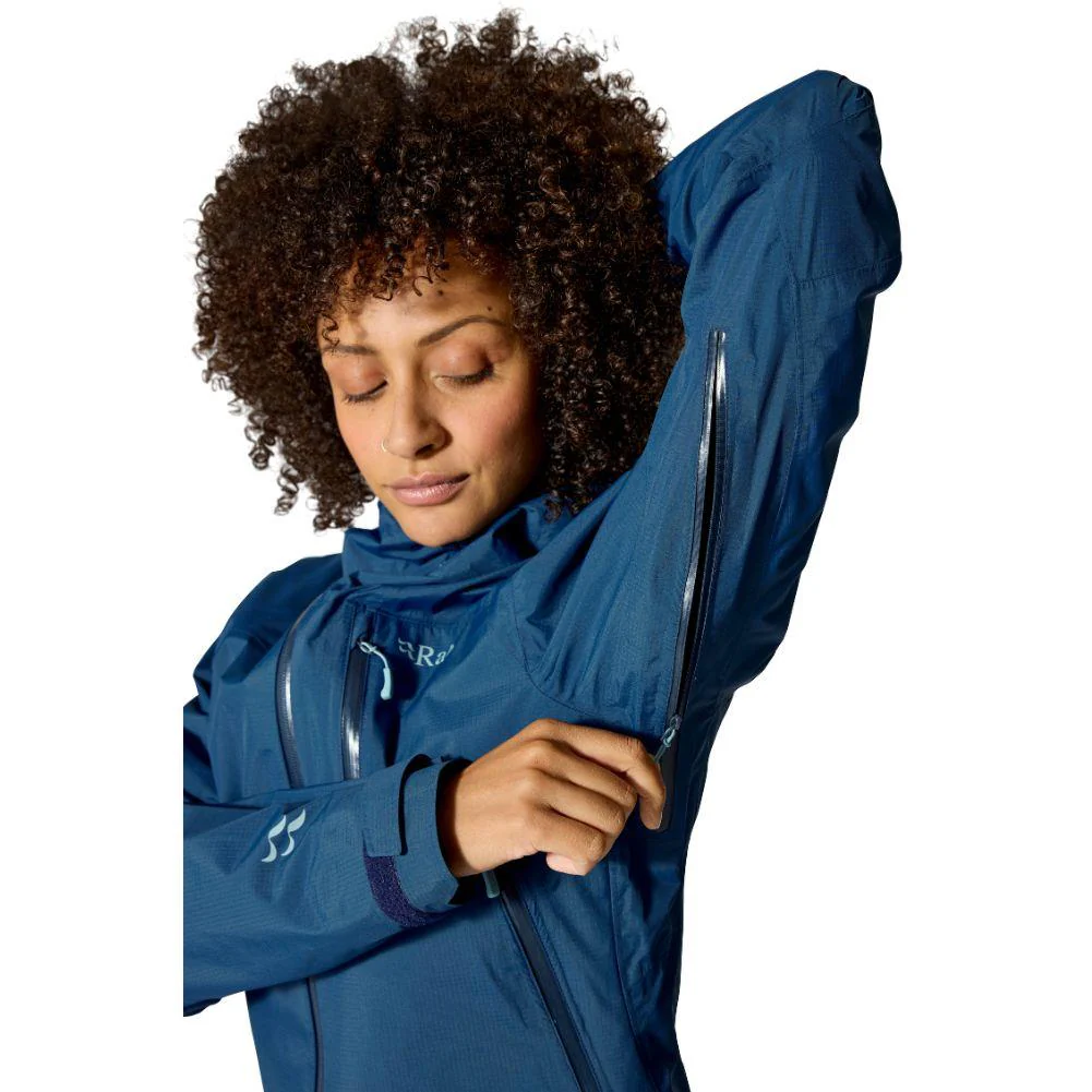 Rab Women's Downpour Mountain Waterproof Jacket (Tempest Blue) - Image 8