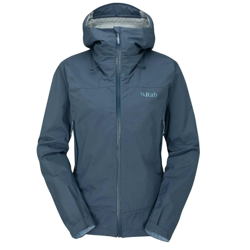 RAB Women's Downpour Plus 2.0 Waterproof Jacket (Orion Blue) - Image 8
