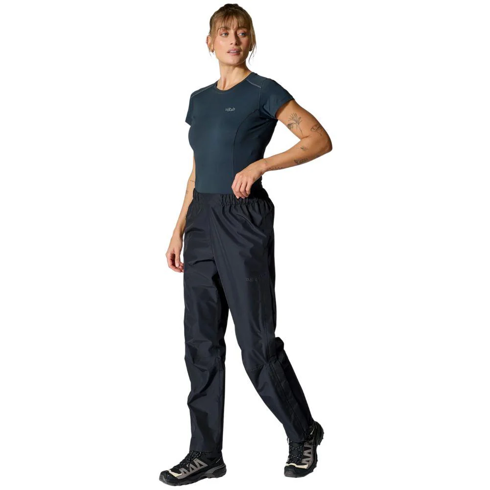 Rab Women's Downpour Waterproof Pants - Regular (Black) - Image 3