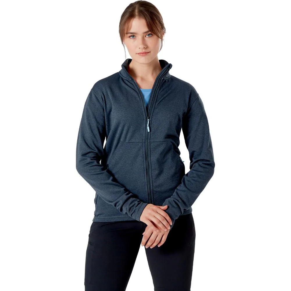 Rab Women's Geon Fleece Jacket (Black/Steel Marl) - Image 6