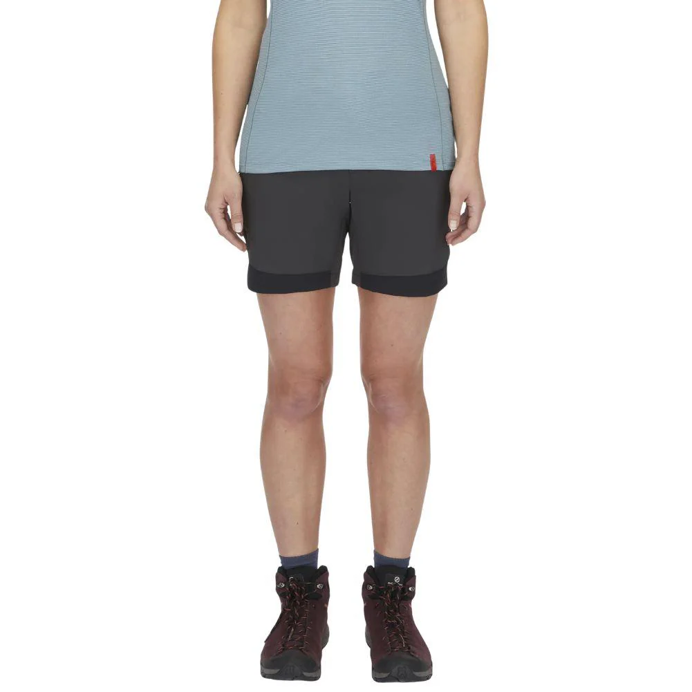 Rab Women's Torque Mountain Shorts - 8" (Anthracite/Black) - Image 3