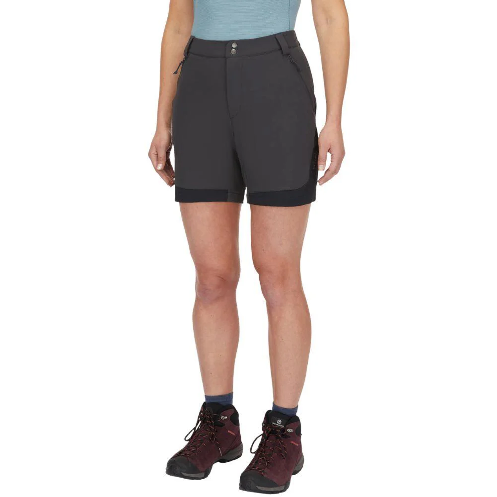 Rab Women's Torque Mountain Shorts - 8" (Anthracite/Black) - Image 4