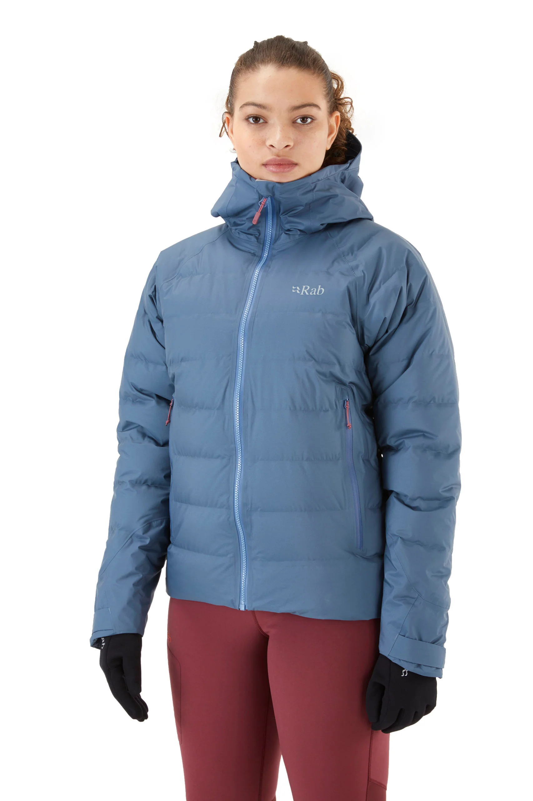 Rab Women's Valiance Waterproof Down Jacket (Bering Sea) - Image 3