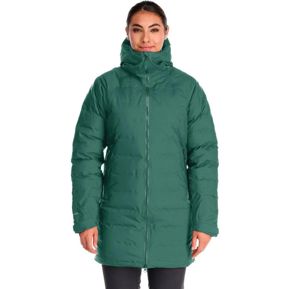 Rab Women's Valiance Waterproof Down Parka (Green Slate) - Image 3