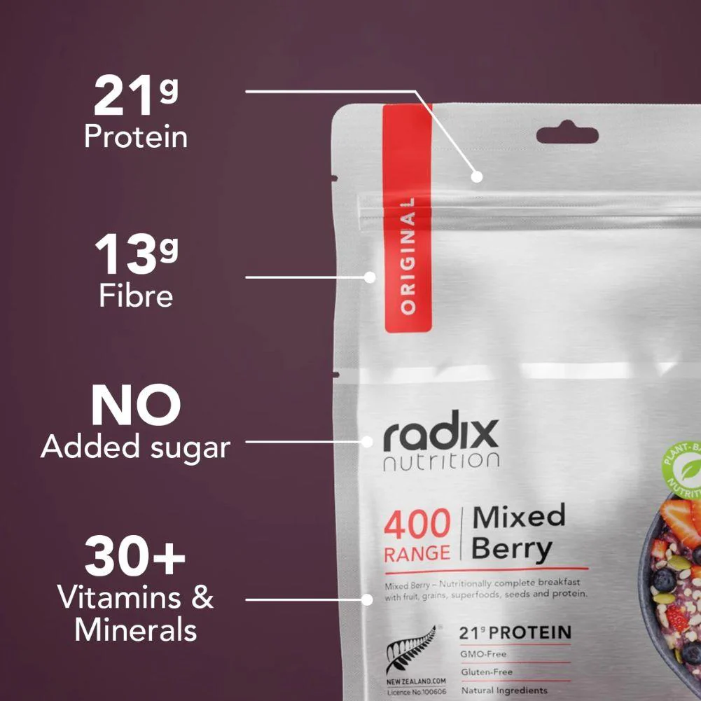 Radix Nutrition Original Breakfast v9.0 - 400Kcal (Mixed Berry) - Image 2
