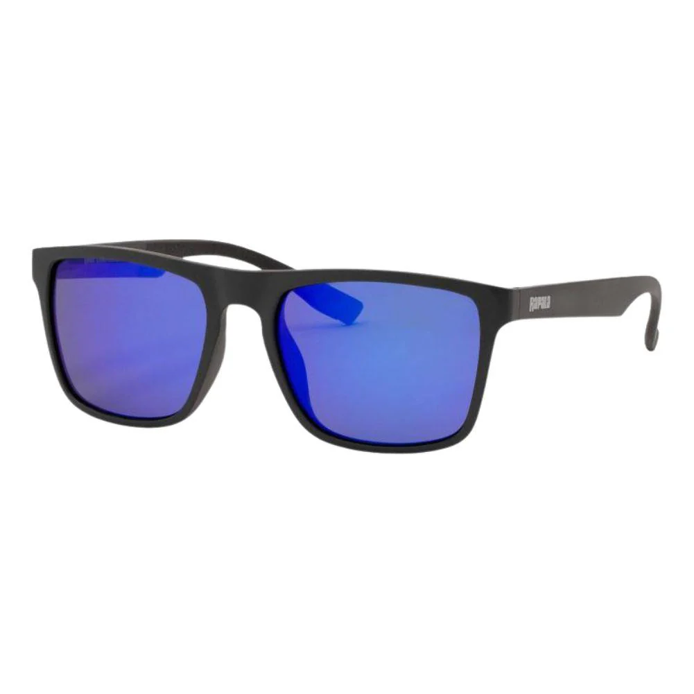 Rapala Urban Vision Gear Sunglasses (Matte Dark Grey Frame) (Blue Mirror Lens)