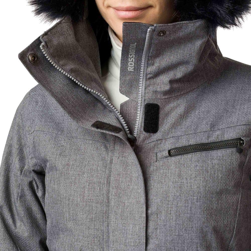 Rossignol Women's Heather Parka Ski Jacket (Heather Grey) - Image 2