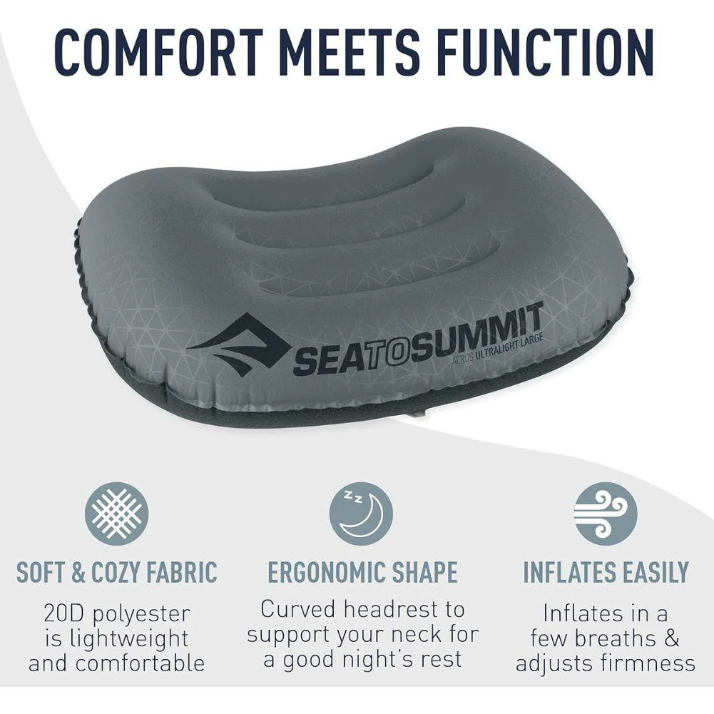 Sea to Summit Aeros Ultralight Pillow Deluxe (Aqua) - Image 7