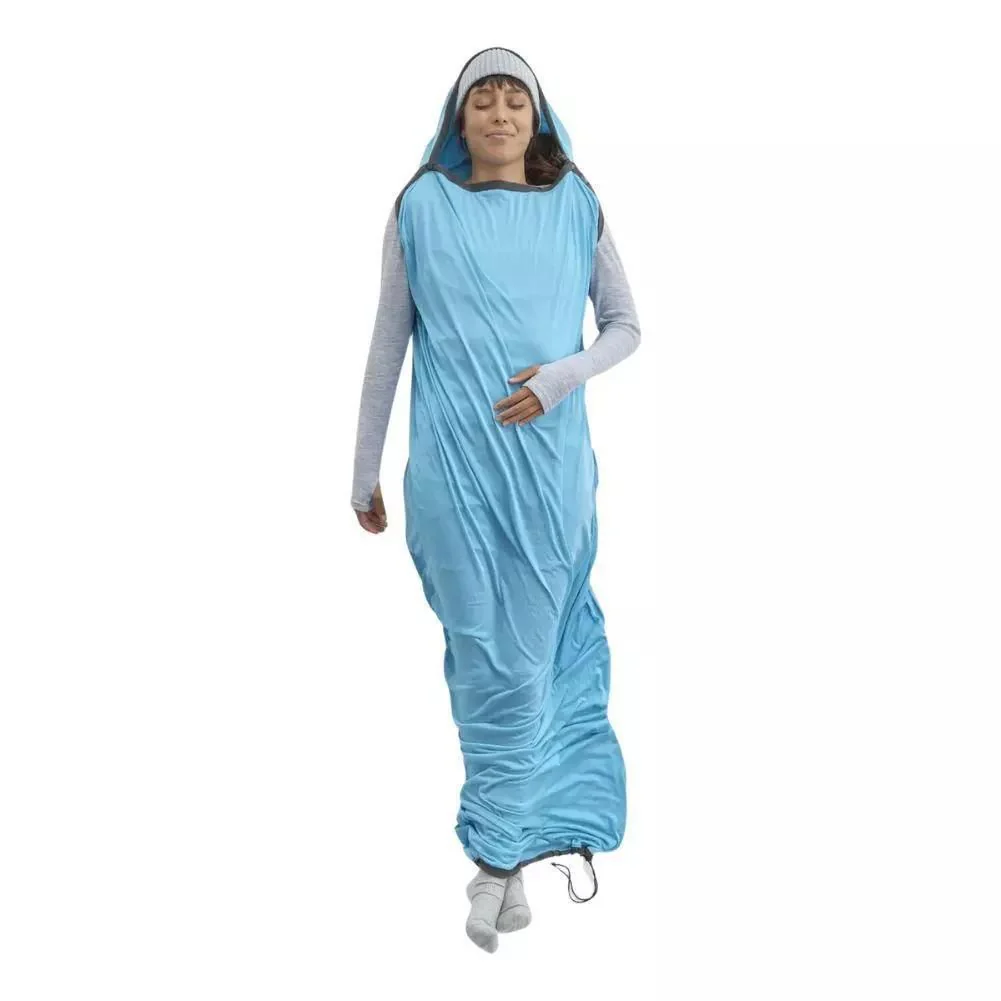 Sea To Summit Breeze Sleeping Bag Liner - Drawcord (Blue Atoll) - Image 3