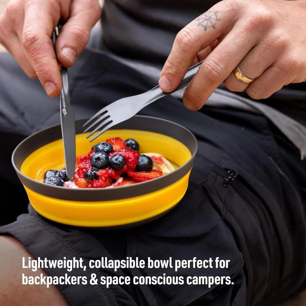 Sea to Summit Frontier UL Collapsible Bowl - Medium (Sulphur Yellow) - Image 6
