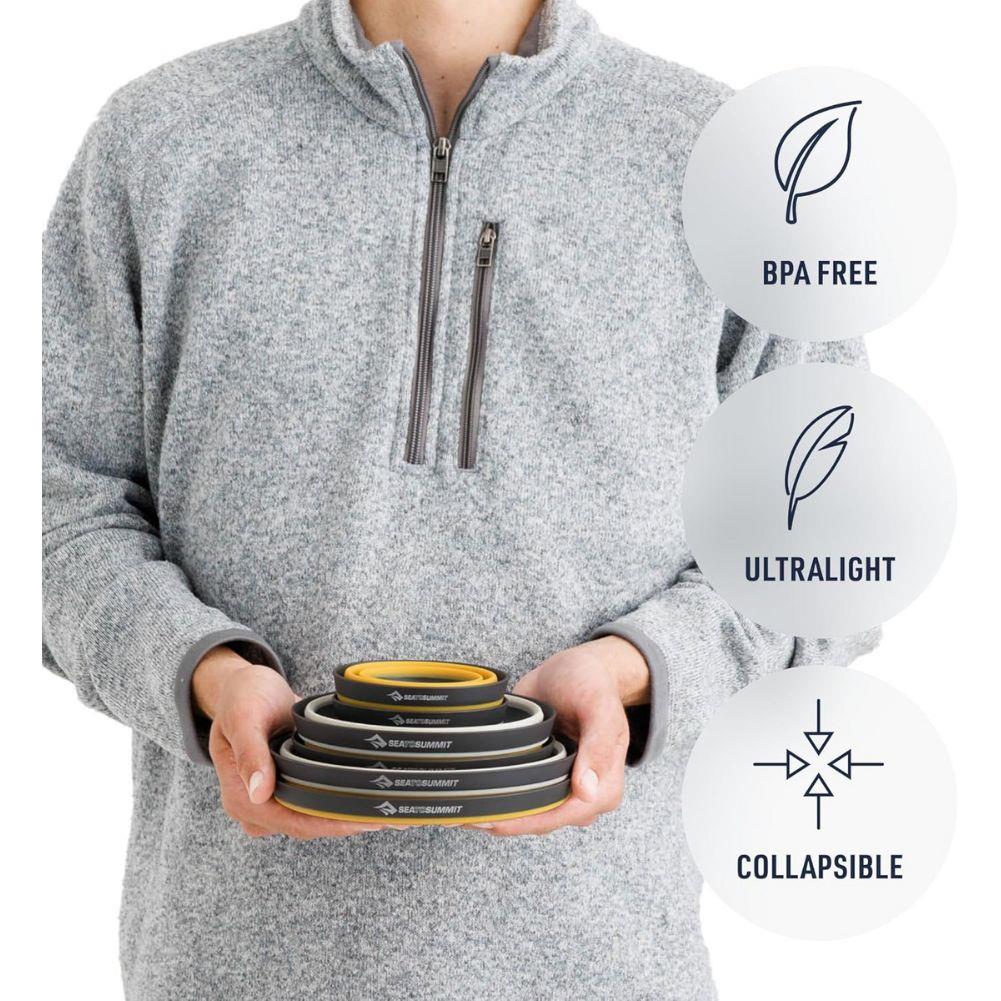 Sea To Summit Frontier Ultralight Collapsible Dinnerware Set (6 Piece) - Image 7