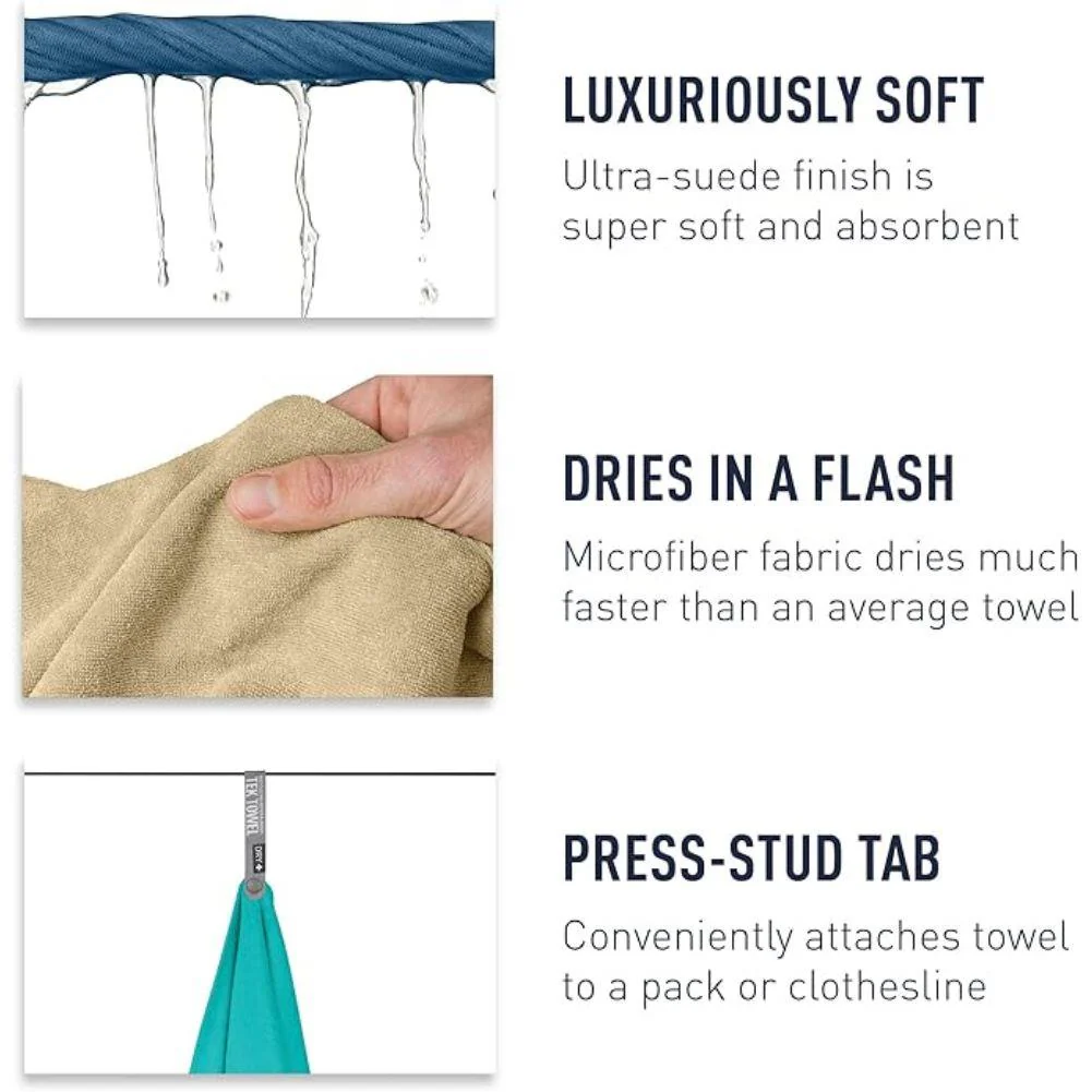 Sea To Summit Tek Microfibre Towel - Large (Moonlight Blue) - Image 4