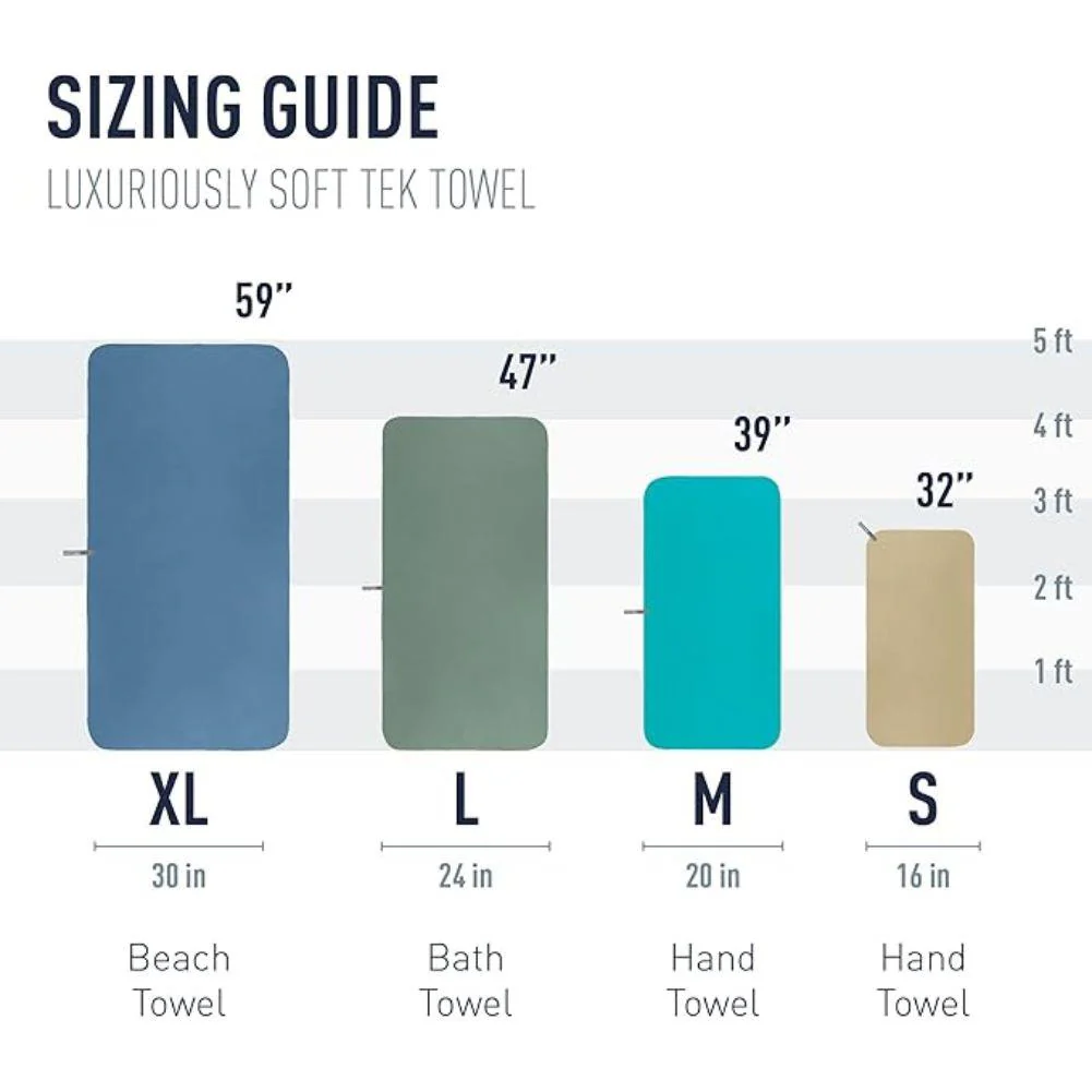 Sea To Summit Tek Microfibre Towel - Large (Sage Green) - Image 5