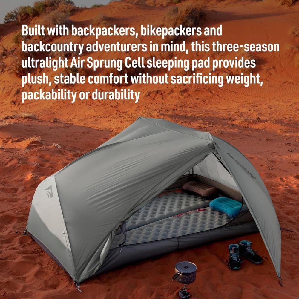 Sea To Summits Ether Light XR Insulated Air Sleeping Mat - Rec. Regular Wide (Dark Grey) - Image 12