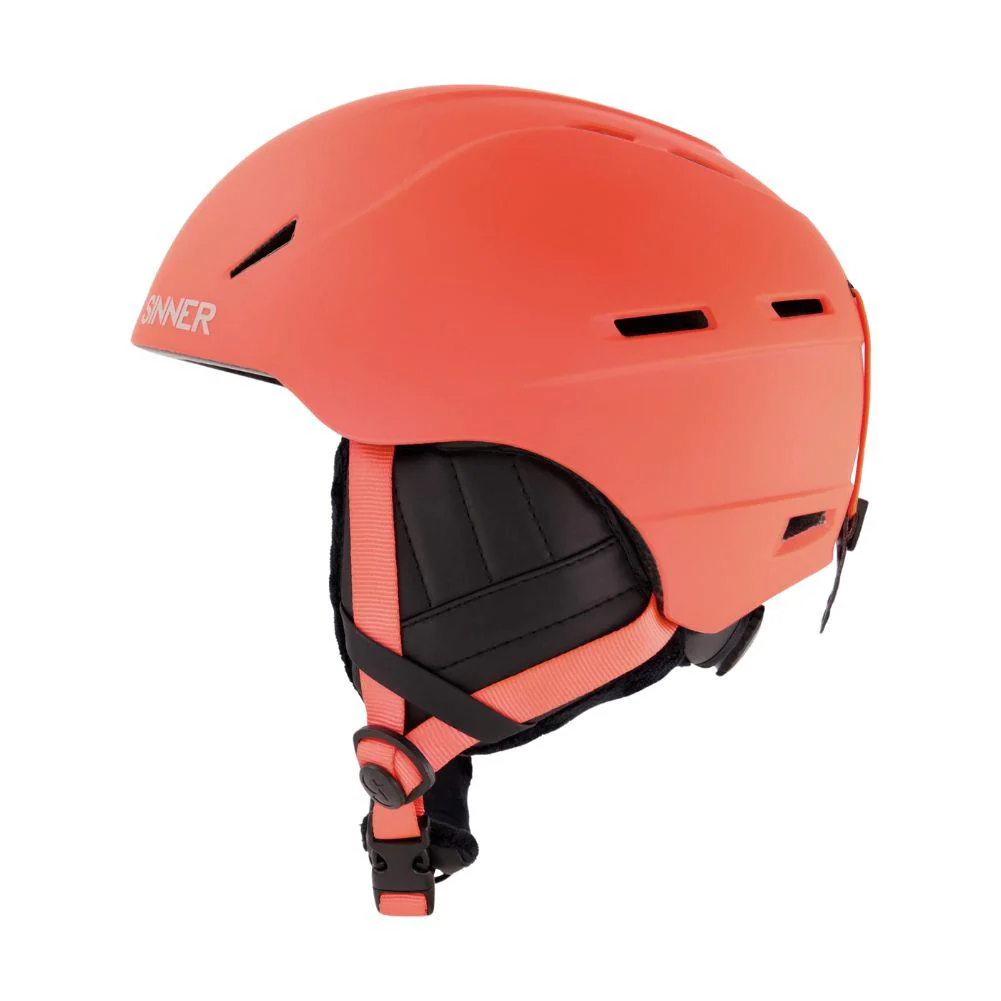 Sinner Crest Snow Sports Helmet (Orange Neon) - Image 2