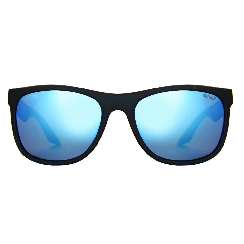 Sinner Rockford Sunglasses (Matte Black/Icy Blue) - Image 2