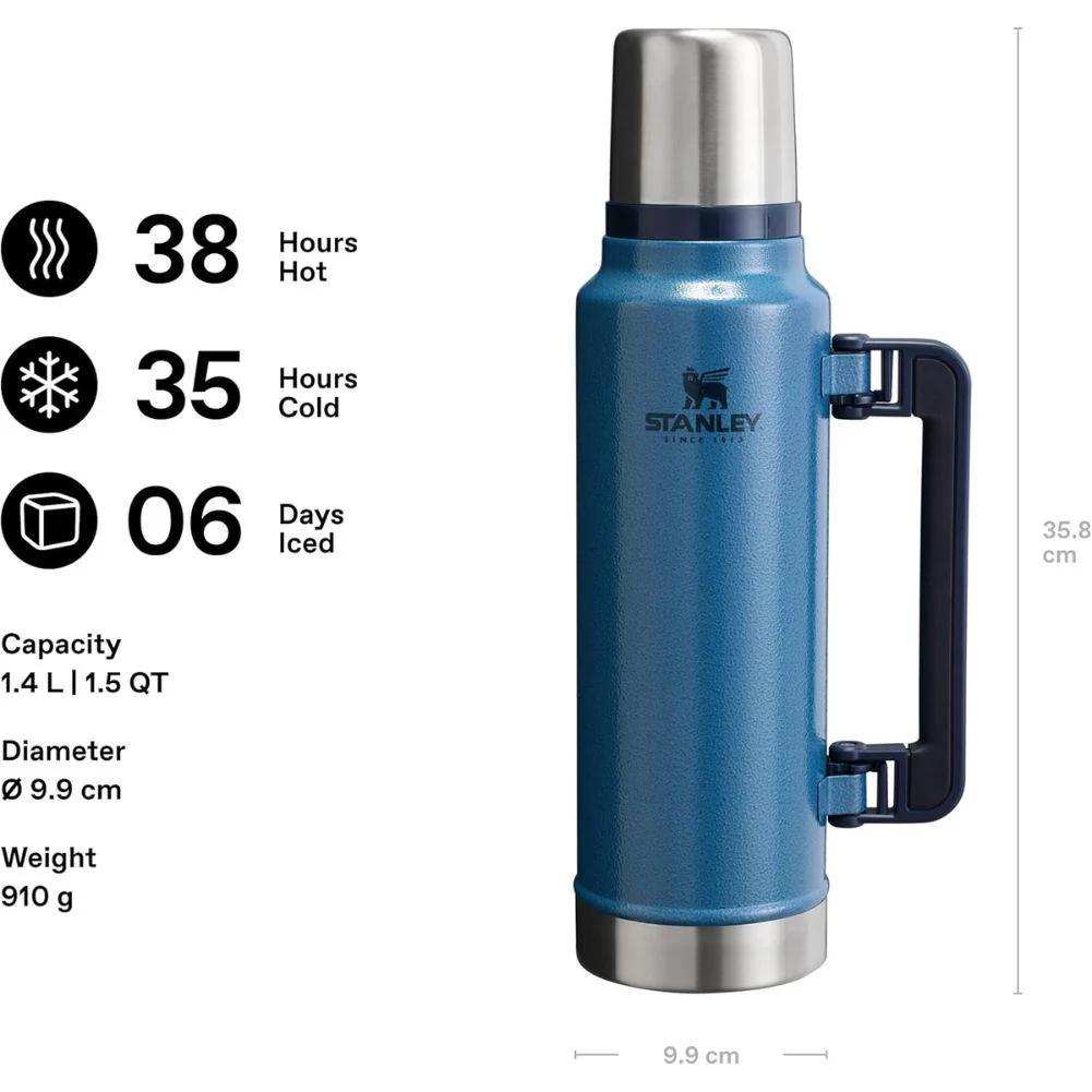 Stanley Classic Legendary Thermal 1.4L Flask (Hammertone Lake) - Image 4