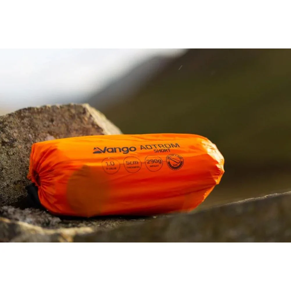 Vango Aotrom Short 5cm Sleeping Mat (Orange) - Image 9