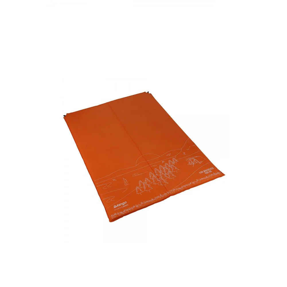 Vango Dreamer 5cm Double Sleeping Mat - Self-Inflating Camping Mat (Citrus Orange)