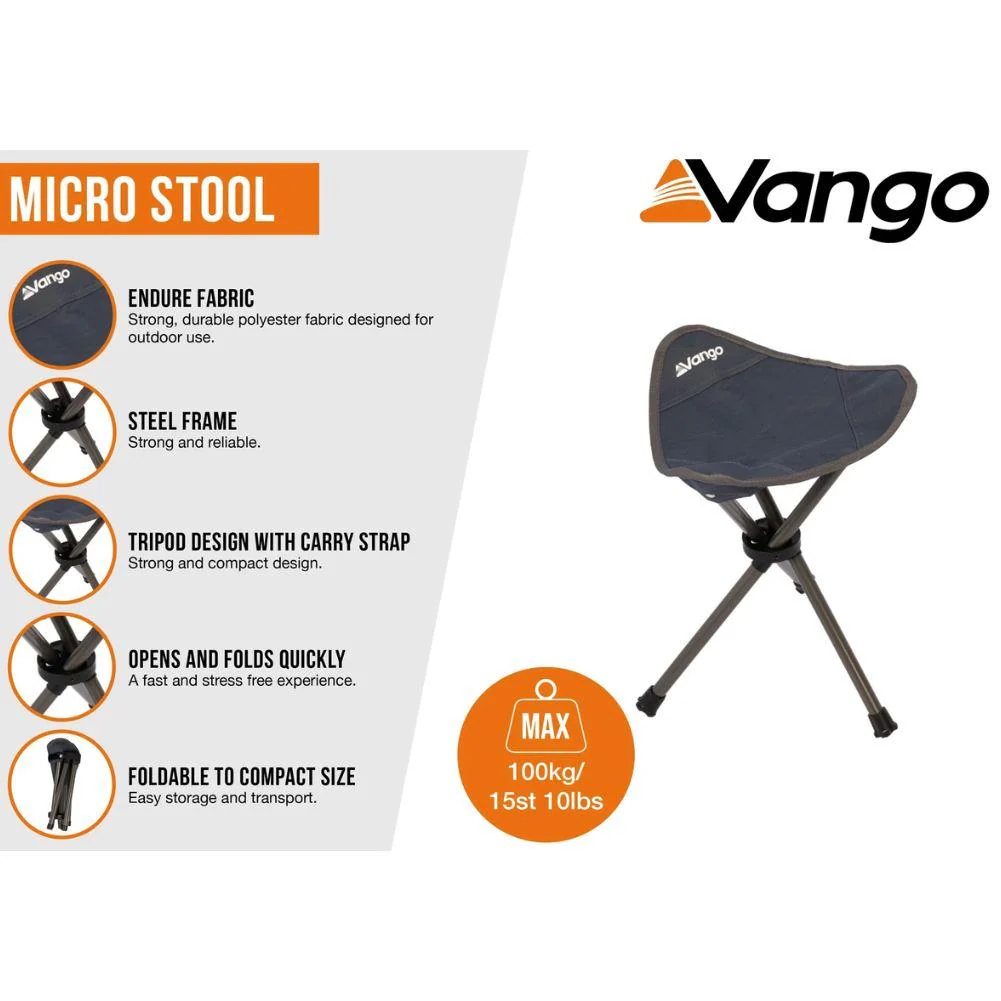 Vango Micro Stool (India Ink) - Image 6