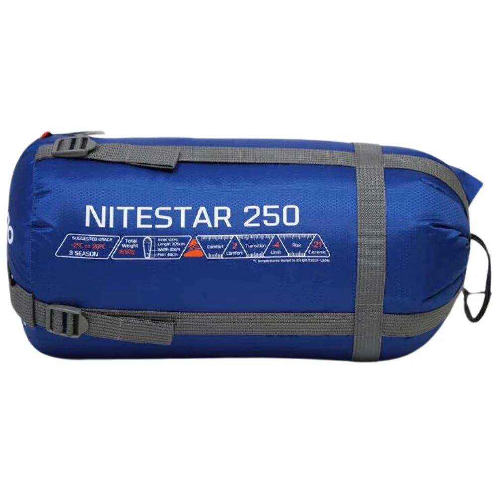 Vango Nitestar Alpha 250 Trekking Sleeping Bag (Classic Blue) - Image 7