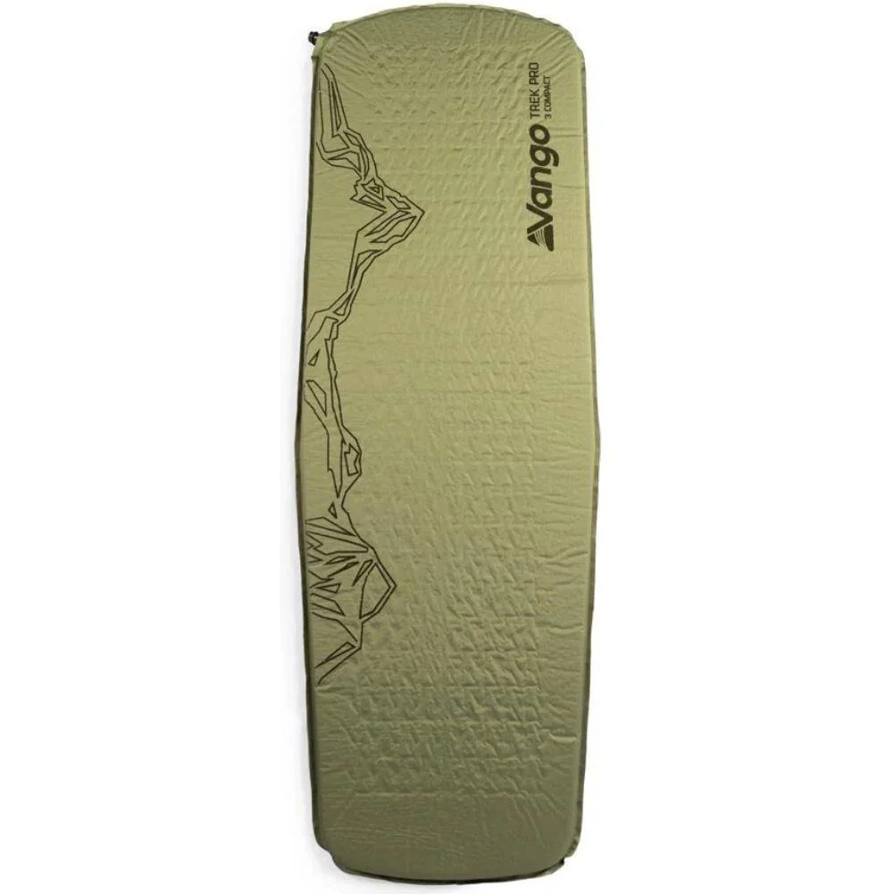 Vango Trek Pro 3 Compact Self-Inflating Sleep Mat (Light Olive) 2025