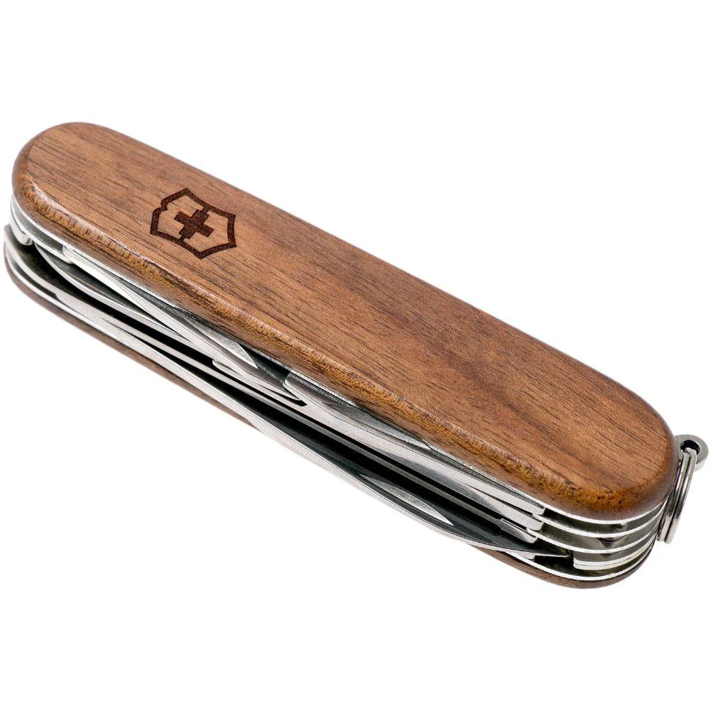 Victorinox Huntsman Wood Swiss Army Pocket Knife - Image 4