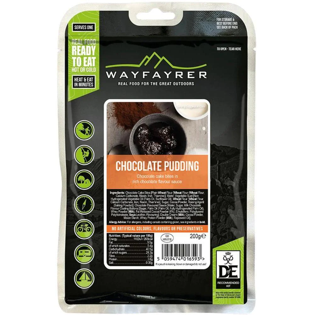 Wayfayrer Chocolate Pudding - Outdoor Camping Ready to Eat Meal Pouch Wayfayrer - Image 4