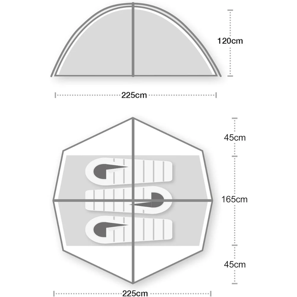 Wild Country Helm Compact 3 Tent - 3 Man Tent - Image 3
