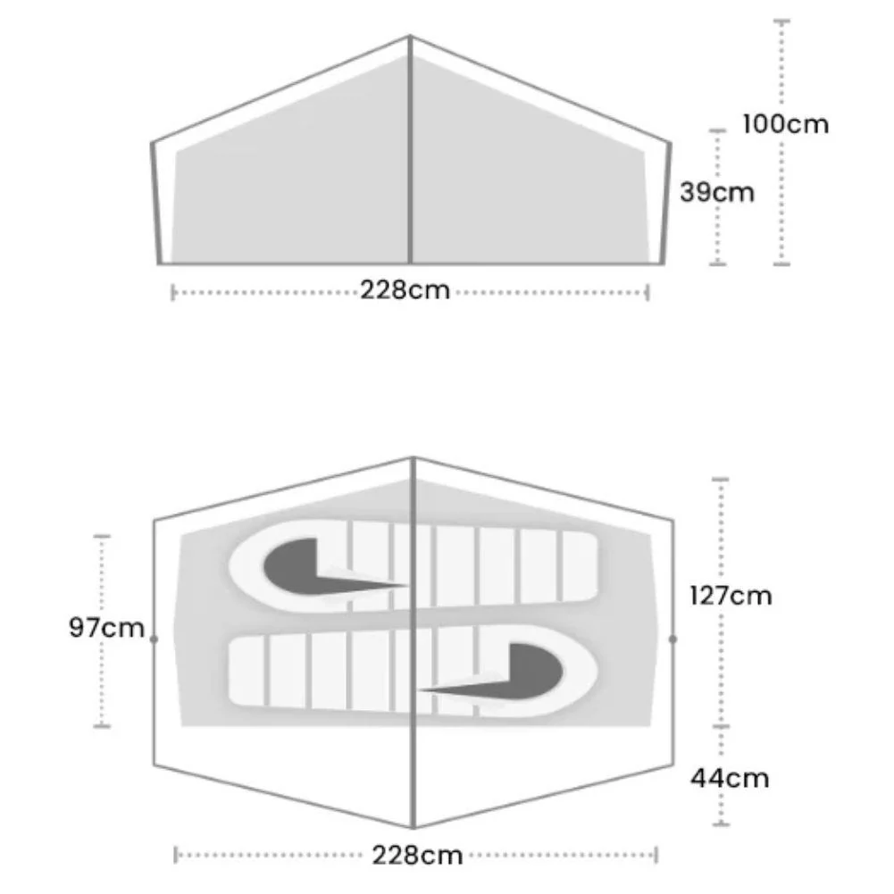 Wild Country Norte Compact 2 Tent - 2 Man Lightweight Tent - Image 6