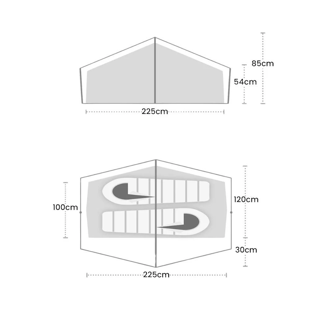 Wild Country Zephyros Compact 2 V3 Tent - 2 Man Tent - Image 4